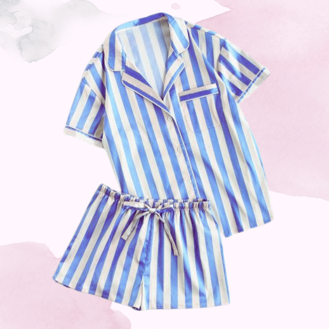 Piyama Lucu Blue/Black